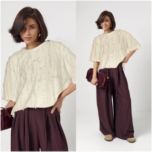 Футболка 3900 молочний