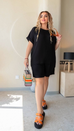 Прогулянковий костюм-двійка 283 чорний