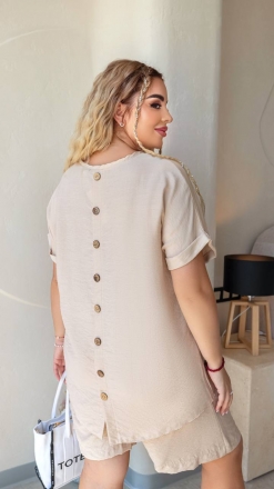 Прогулянковий костюм-двійка 283 бежевий