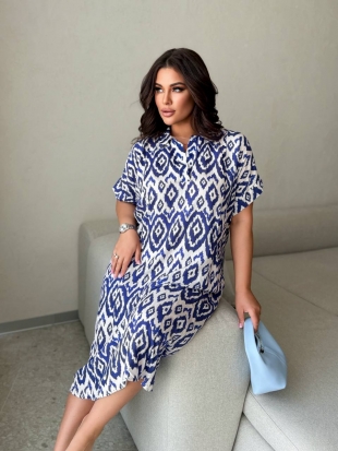 Стильна сукня 5211 електрик