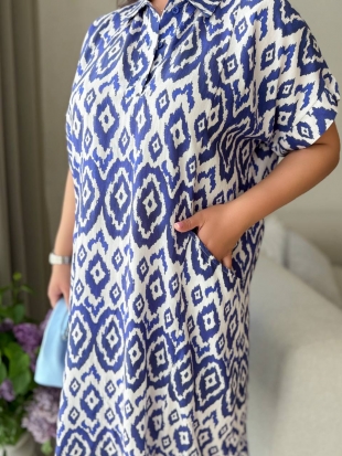 Стильна сукня 5211 електрик