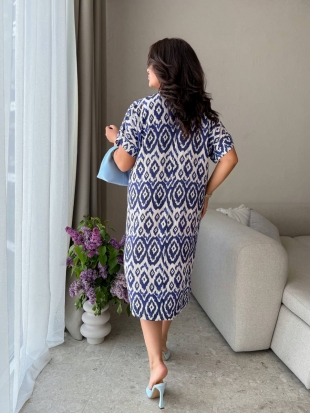 Стильна сукня 5211 електрик