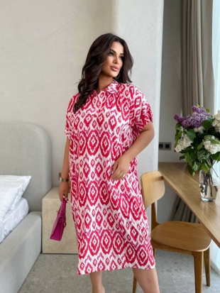 Стильна сукня 5211 малиновий