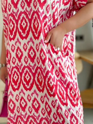 Стильна сукня 5211 малиновий