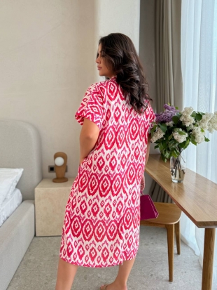 Стильна сукня 5211 малиновий